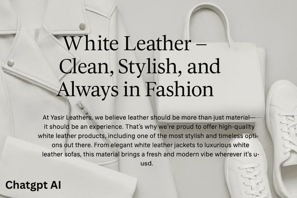 white leather details